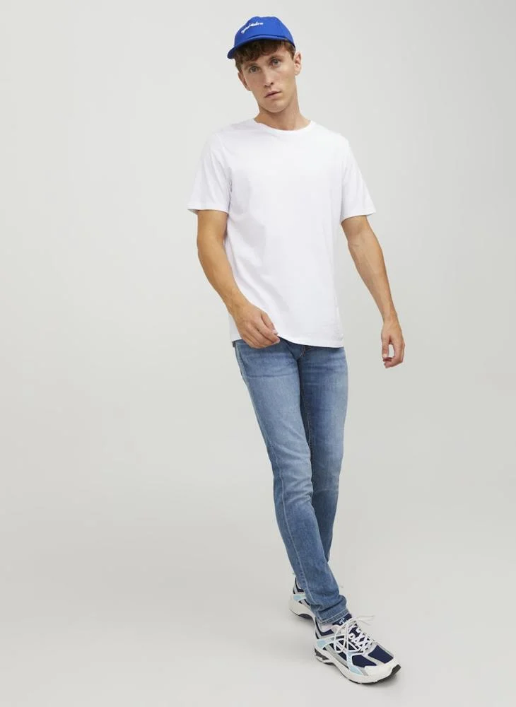 JACK & JONES  Mid Washed Slim Fit Jeans for Men | Best Price UAE